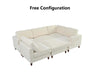 DS Sondra Corduroy Combination Sofa Set Beige