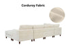 DS Sondra Corduroy Combination Sofa Set Beige