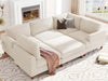 Sondra Corduroy Combination Sofa Set Beige