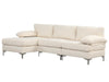 Wenda Sectional Sofa Velvet Beige