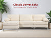 DS Wenda Sectional Sofa Velvet Beige