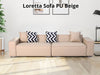 Loretta Sofa PU Beige