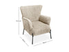 Leisure Chair 1613 Linen Beige Grey