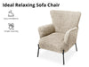 Leisure Chair 1613 Linen Beige Grey