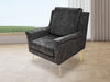 Leisure Chair 1636 Vevlet Grey