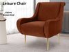 Leisure Chair S49 Velvet Brown Red