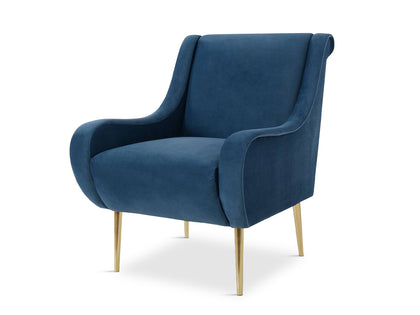 Leisure Chair S49 Velvet Light Blue