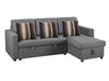 DS Corey Linen Sofa Bed Grey with Pillow