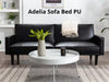 Adelia Sofa Bed PU Black