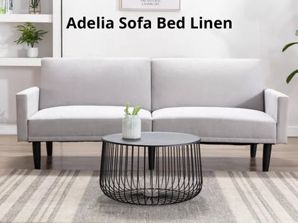 Adelia Sofa Bed Linen Grey