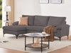 Adriana Sectional Sofa Linen Dark Grey