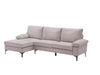 Adriana Sectional Sofa Linen Grey