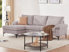 Adriana Sectional Sofa Linen Grey