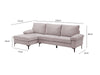 Adriana Sectional Sofa Linen Grey