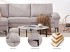 Adriana Sectional Sofa Linen Grey