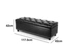 Toby Storage Ottoman Bench PU Black