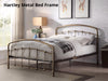 Hartley Metal Queen Bed Frame - Brass