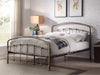 Hartley Metal Queen Bed Frame - Brass