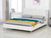 Santos Boucle Double Bed Frame - White