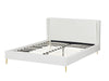 Santos Boucle Double Bed Frame - White