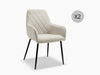 Sania Dining Chair Beige x2