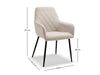 DS Sania Dining Chair Beige x2