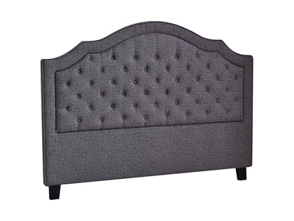 Palmas Headboard Double Linen Grey