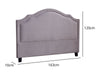 Headboard Queen Velvet Light Grey