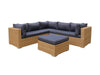 Rimini Lounge Set Sand Wicker