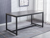 Marble Look Dining Table 1.6M Grey