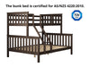 New Chico Wooden Triple Bunk Walnut