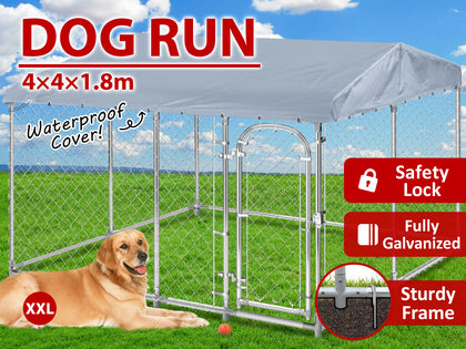 Dog Run with roof 4X4X1.8M