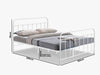 Darcy Queen Bed Frame - Metal White