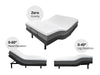 Adjustable Electric bed with  Memory Foam Mattress Long Single Combo