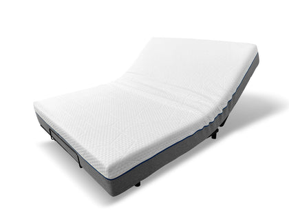 Adjustable Electric Bed with Memory Foam Mattress Queen Combo