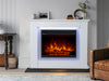 DS Electric Fireplace With Mantels LED Light