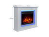 DS Electric Fireplace With Mantels LED Light