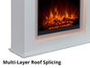 DS Electric Fireplace With Mantels LED Light