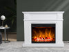 DS Electric Fireplace Suite White Mantel