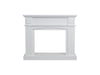 DS Electric Fireplace Suite White Mantel