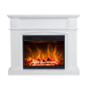 DS Electric Fireplace Suite White Mantel