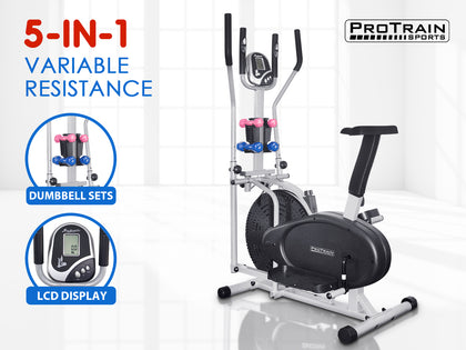 Elliptical Trainer With Dumbell