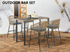 Naturlig Outdoor Bar Set