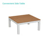 Nordik Corner Lounge White and Teak