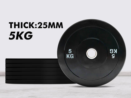 Rubber Bumper Plates 5KG x2