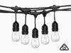 Suspended socket festoon light S14 22M Tungsten