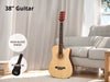 38'' Acoustic Guitar Natural Wood Colour