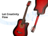 38'' Acoustic Guitar Red Colour