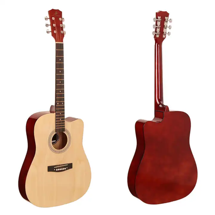 41'' Acoustic Guitar Natural Wood Color