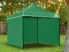 Gazebo C Silver coated roof 3x3m Green